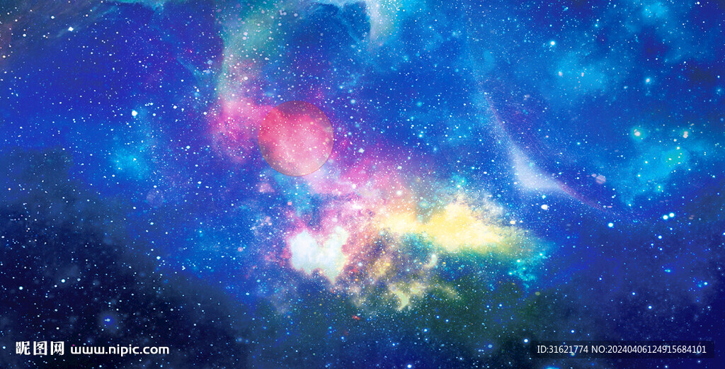 璀璨星空 蓝色宇宙星空图