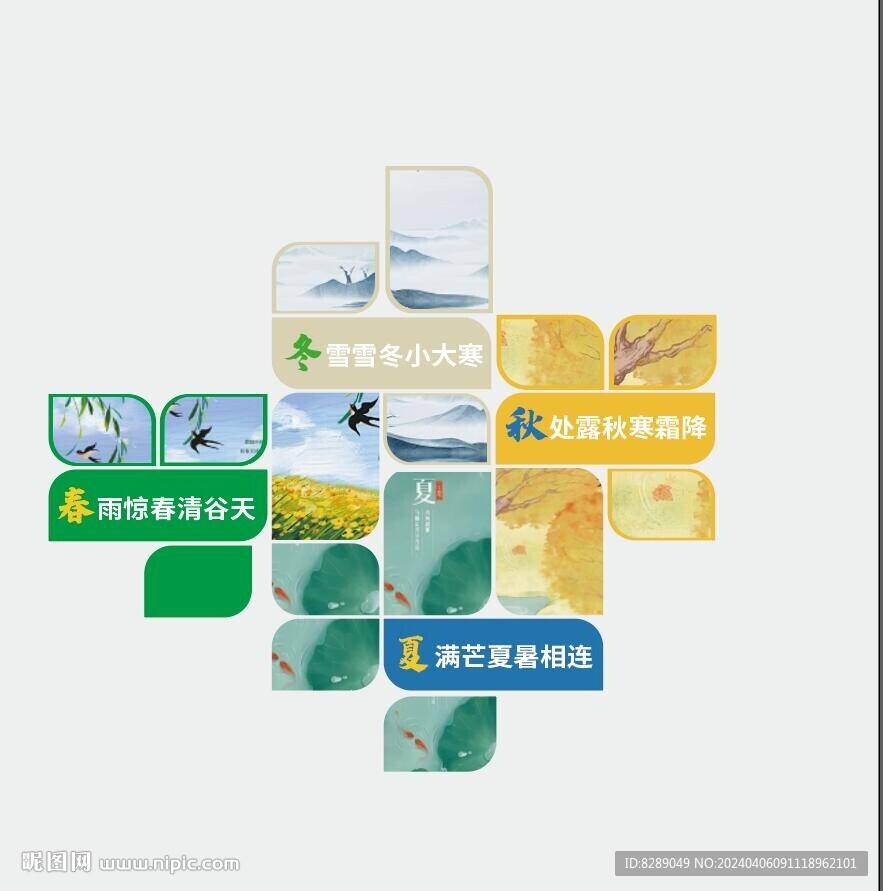 二十四节气照片墙