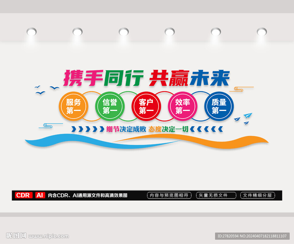 企业标语文化墙