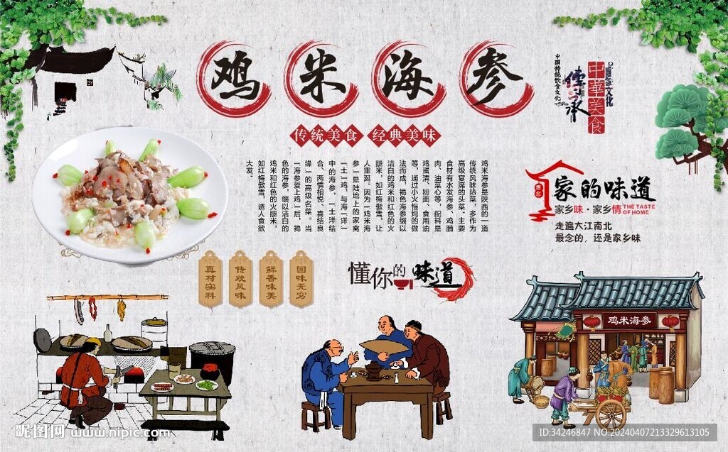 鸡米海参