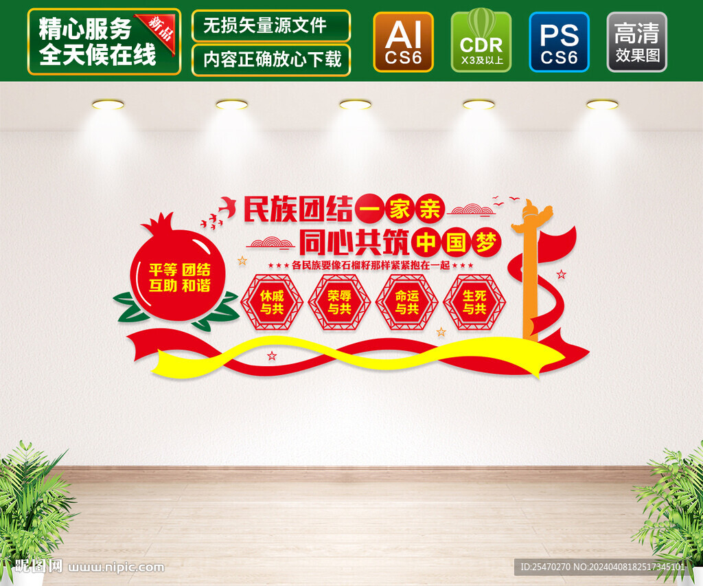 民族团结文化墙