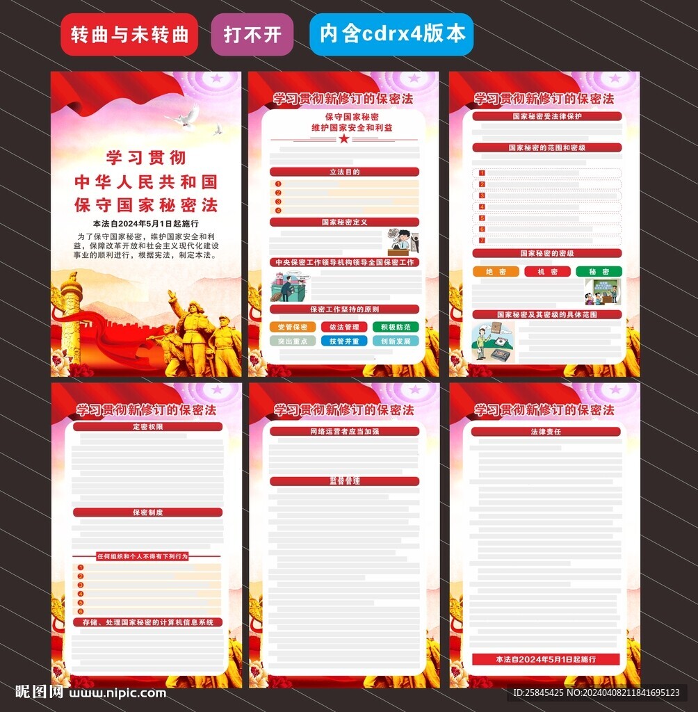 2024年保守国家秘密法海报