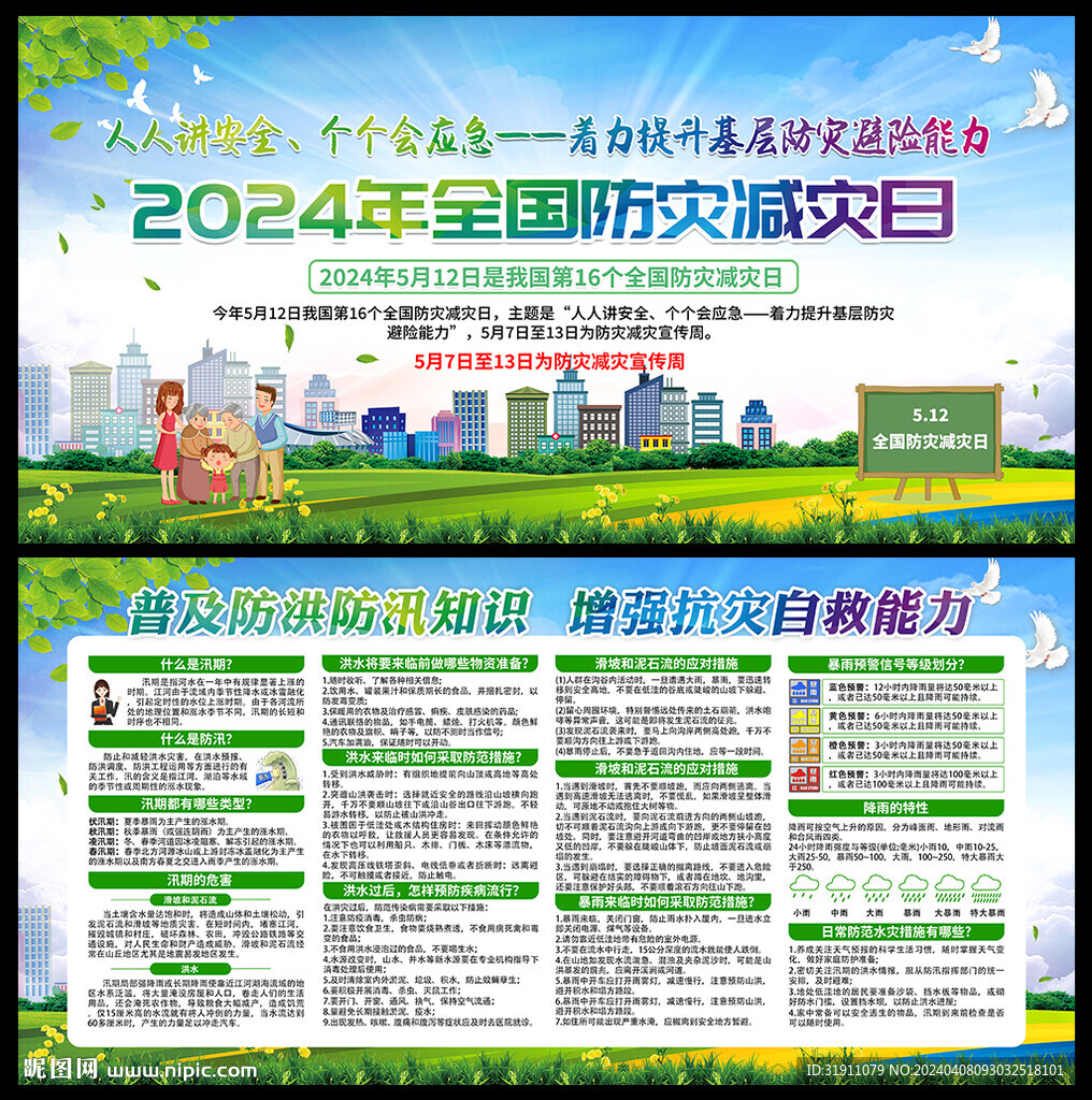 防灾减灾宣传栏