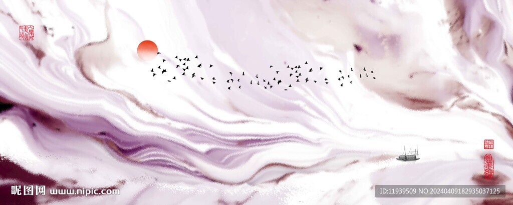 水墨青花