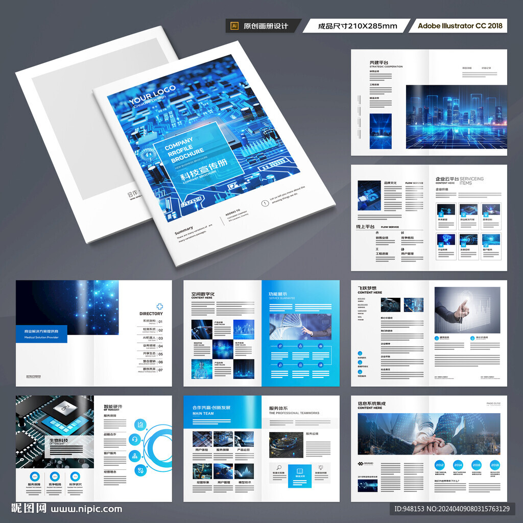 科技企业画册