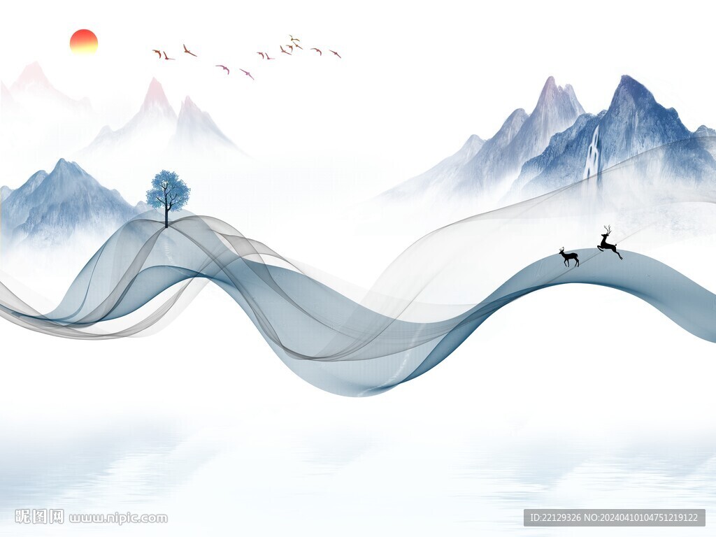 新中式水墨山水