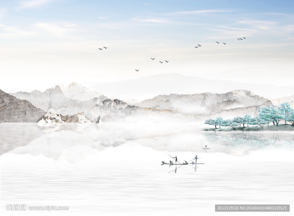 新中式水墨山水