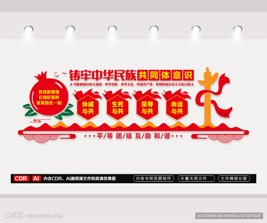 民族团结文化墙