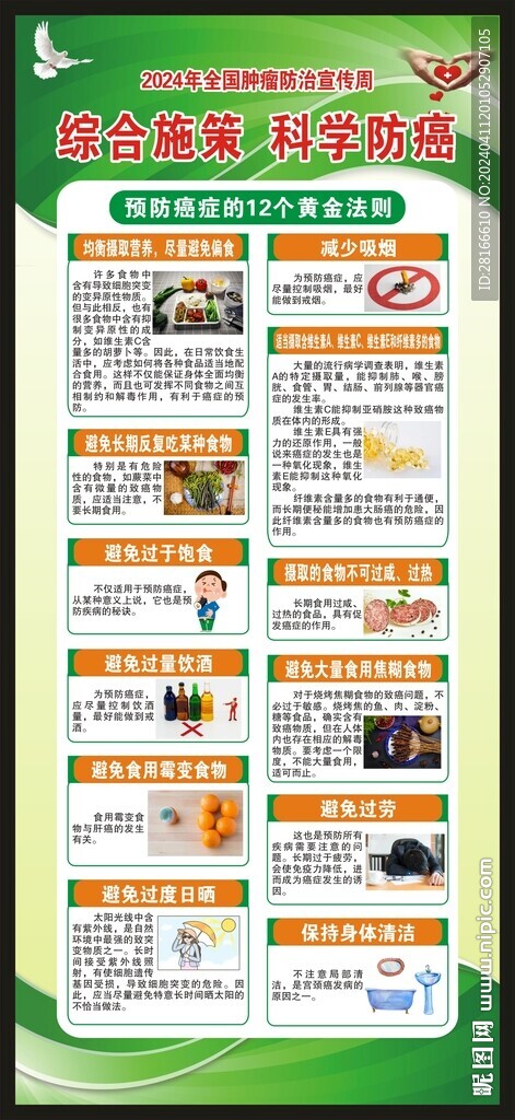 全国肿瘤防治宣传周展架