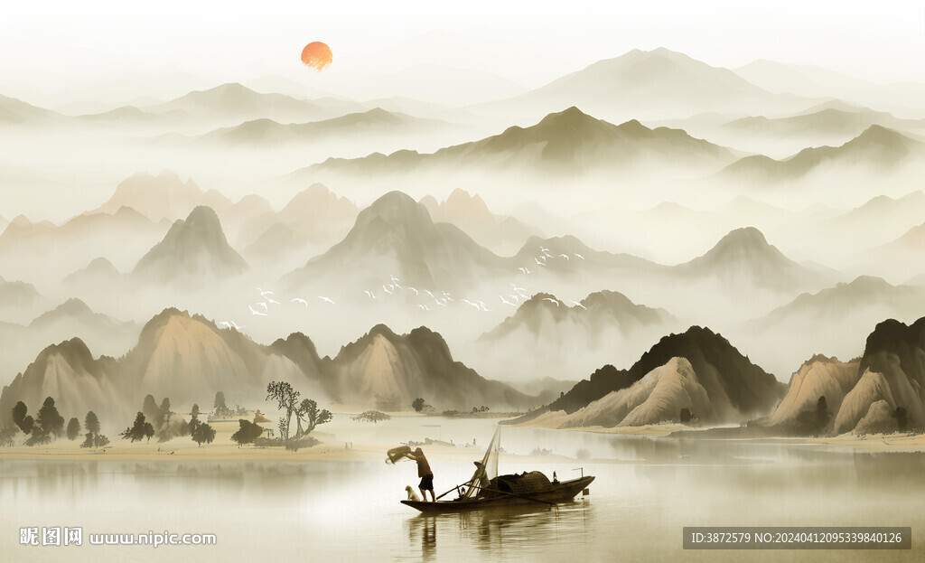 新中式水墨画