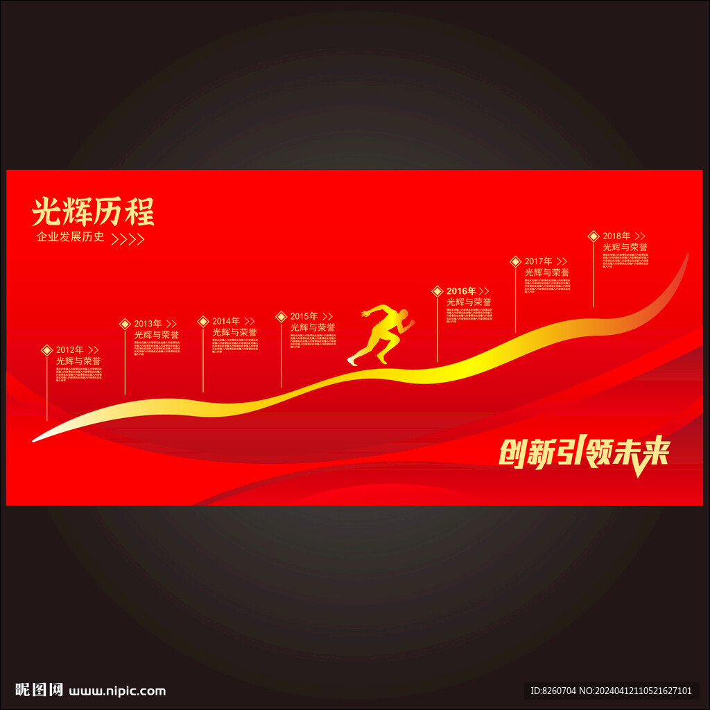 企业发展历程文化墙