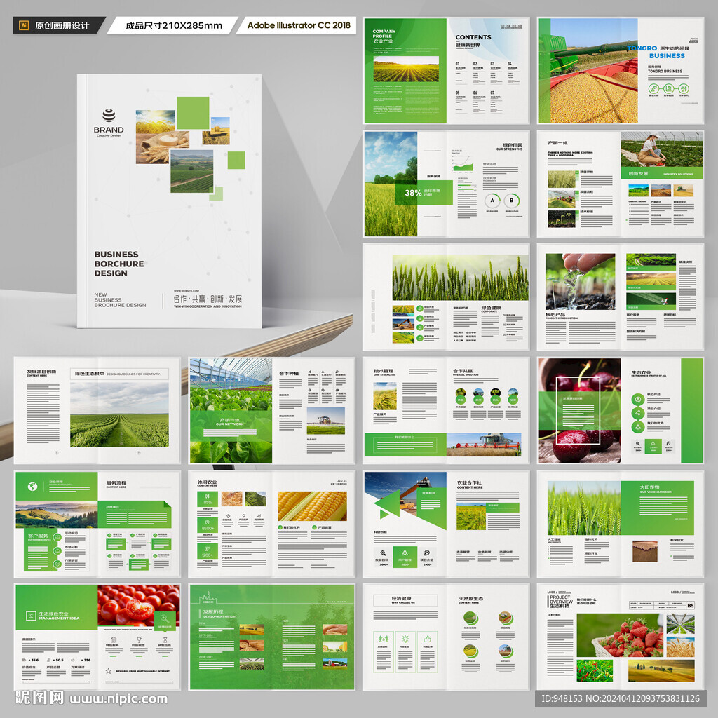 农业画册模板