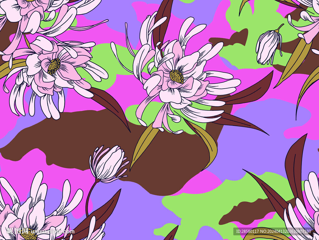手绘花