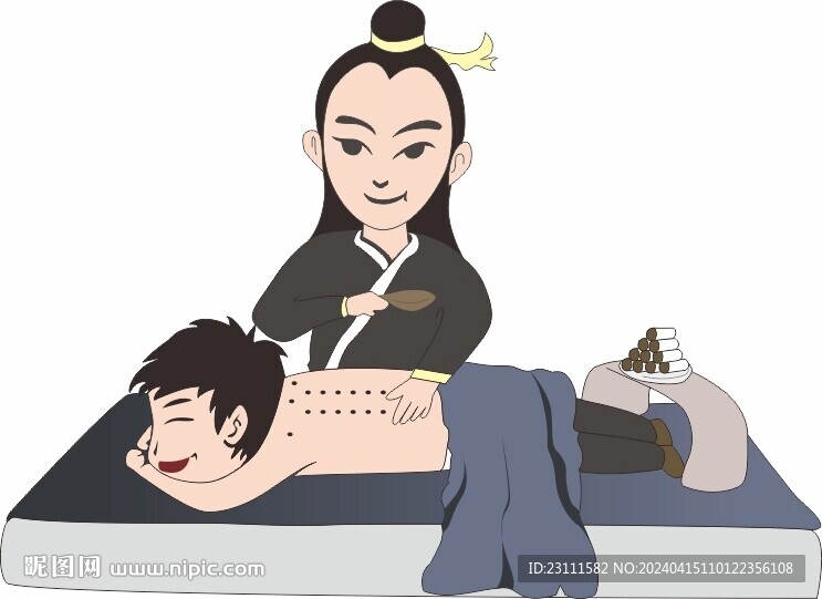 火光艾灸卡通形象