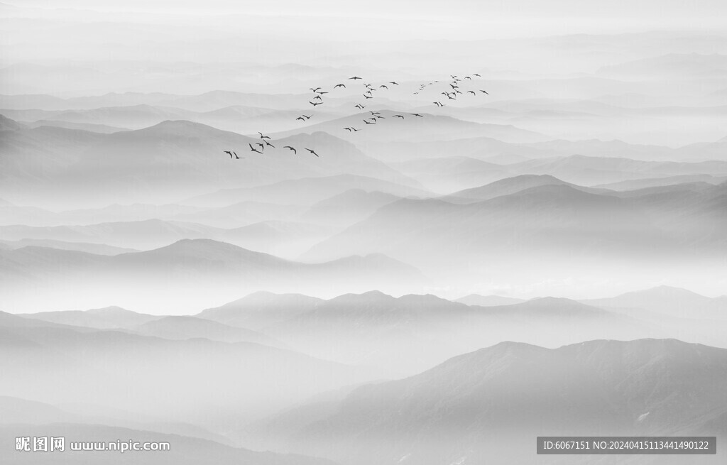 水墨山水画
