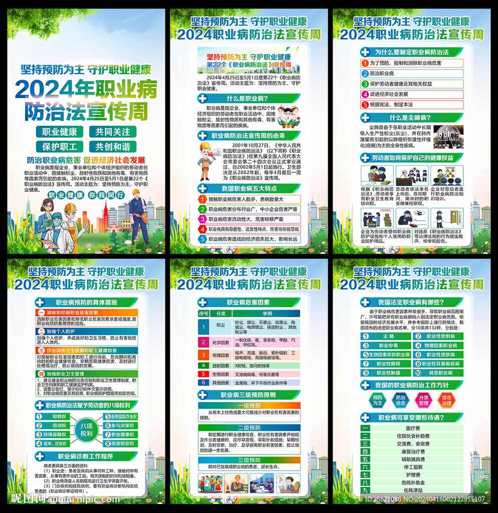 2024职业病宣传展板