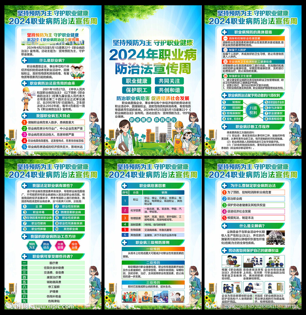 职业病宣传周展板海报挂图