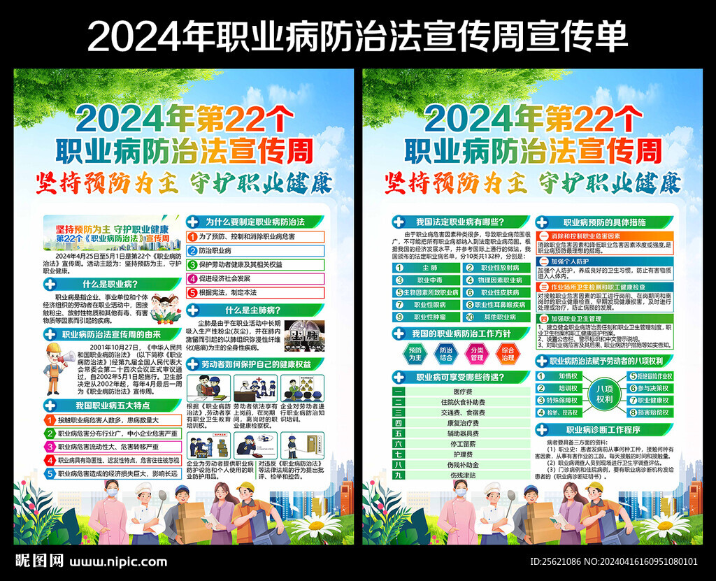 2024年职业病宣传周宣传单