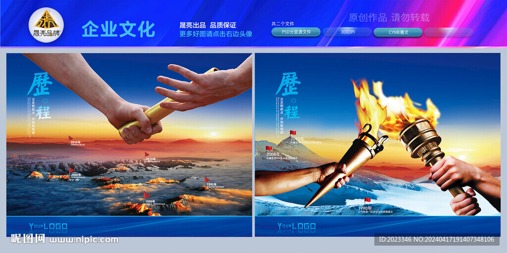 企业发展历程文化墙