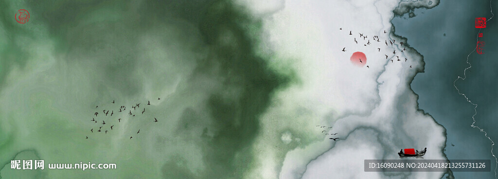 水墨禅意肌理