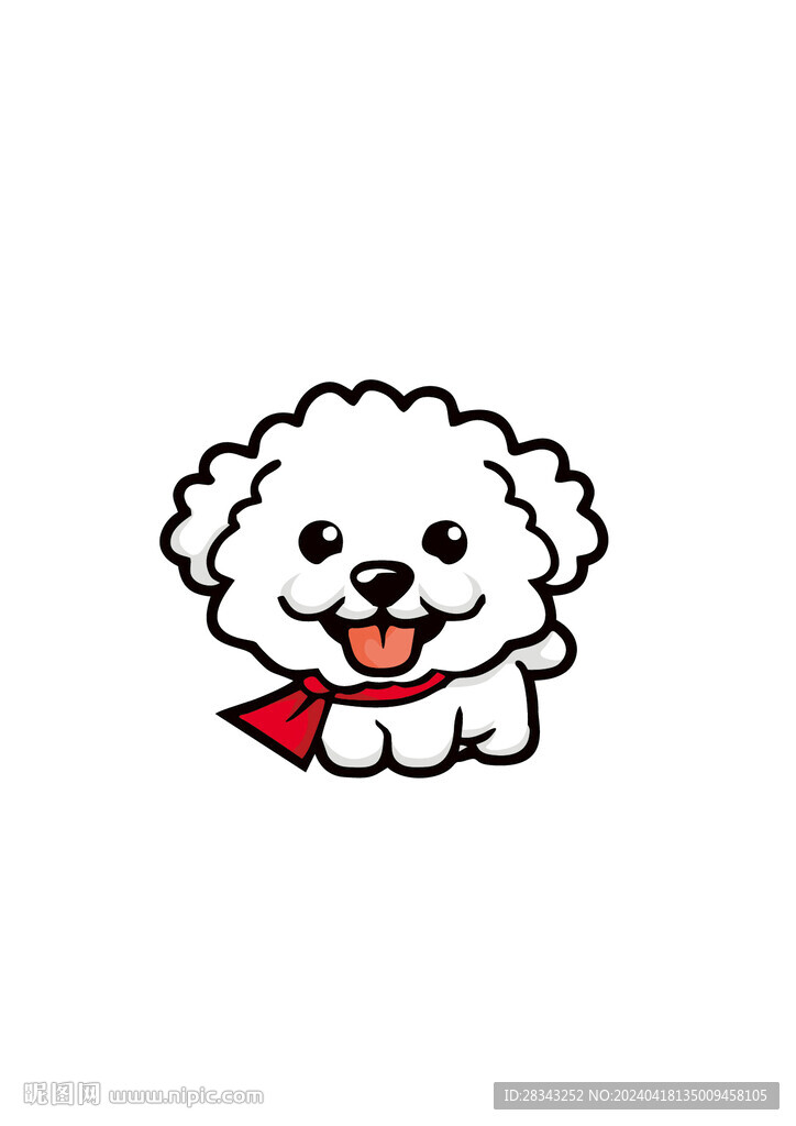 可爱卡通小狗