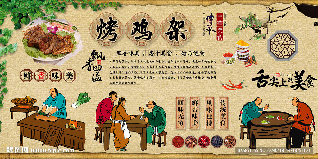 烤鸡架