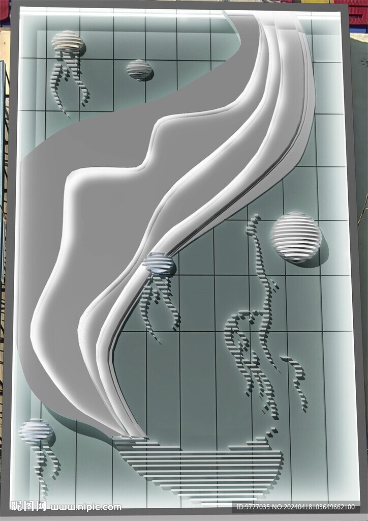 美人鱼门面模型