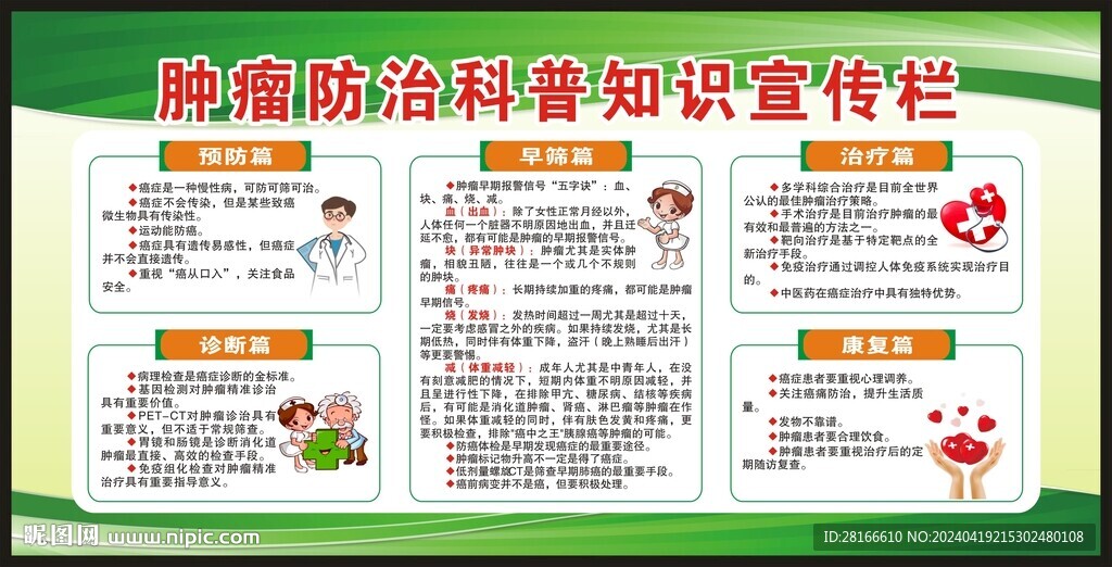 全国肿瘤防治宣传周宣传栏