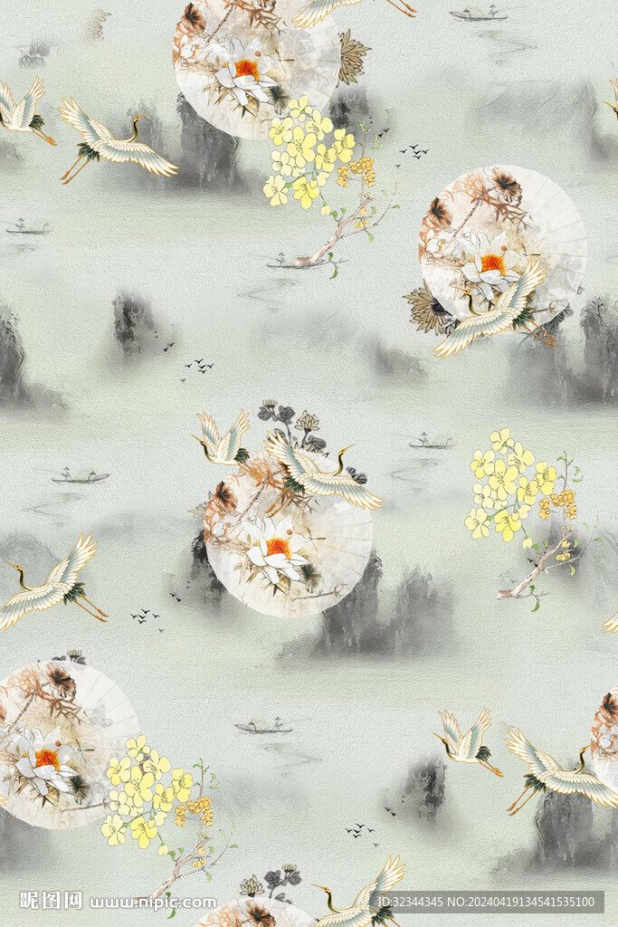 中老年花型