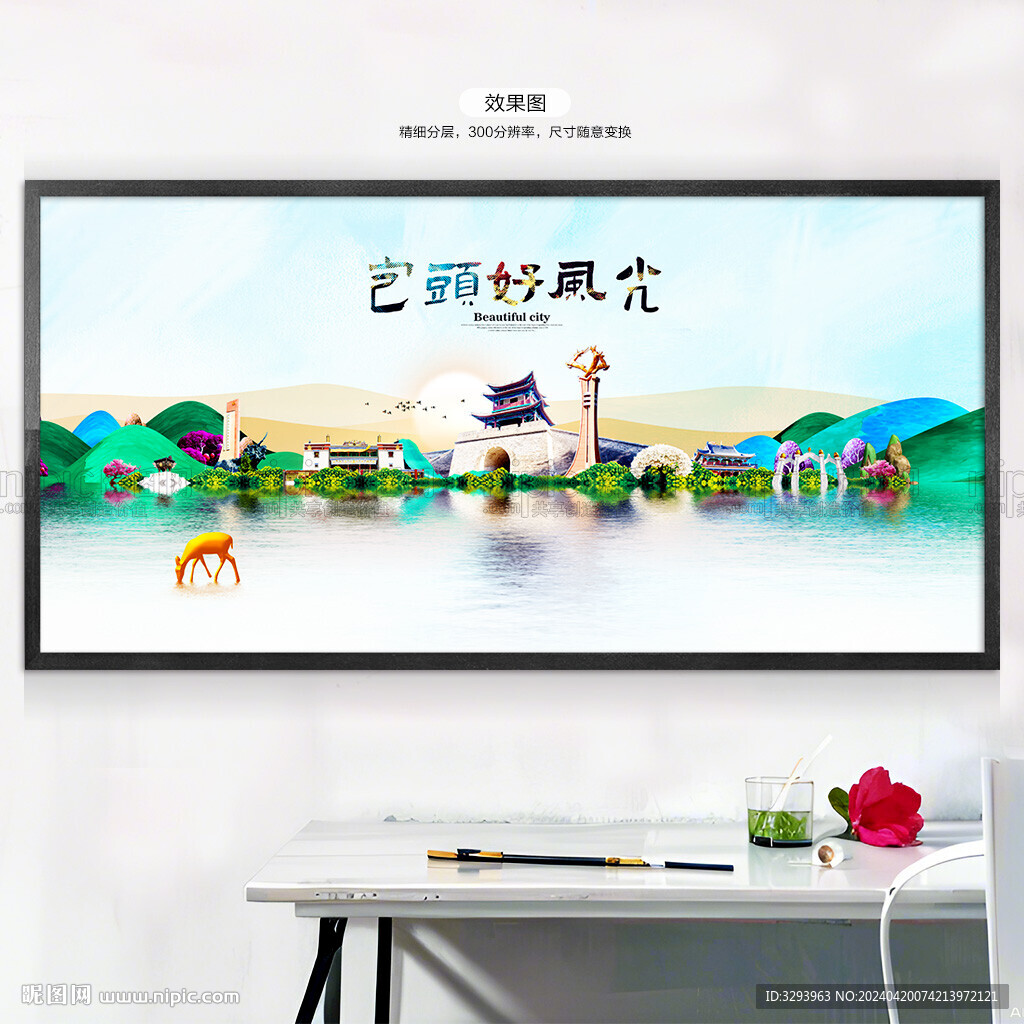 包头旅游海报