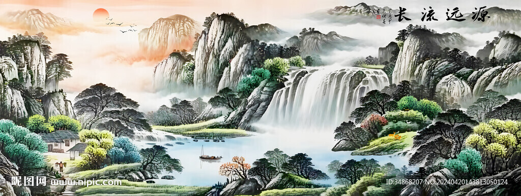 中国水墨山水画