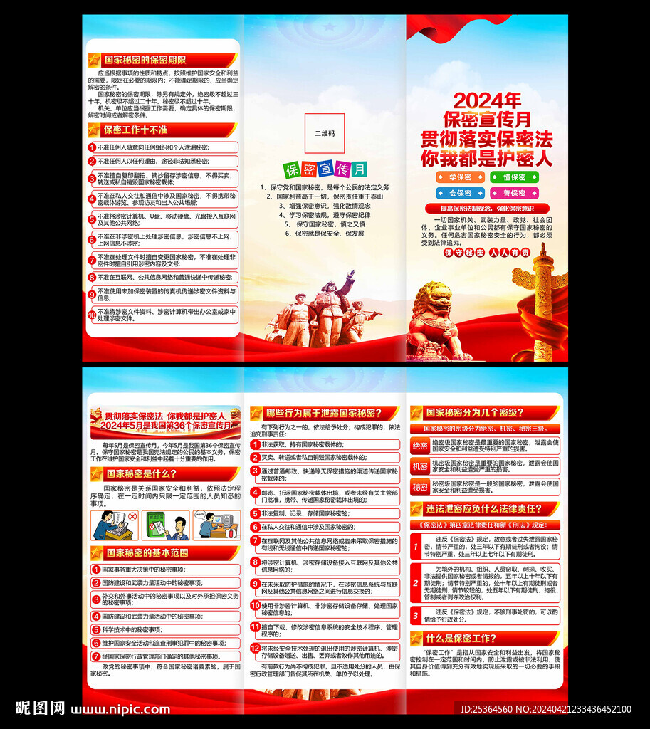 2024年保密宣传月展板宣传栏
