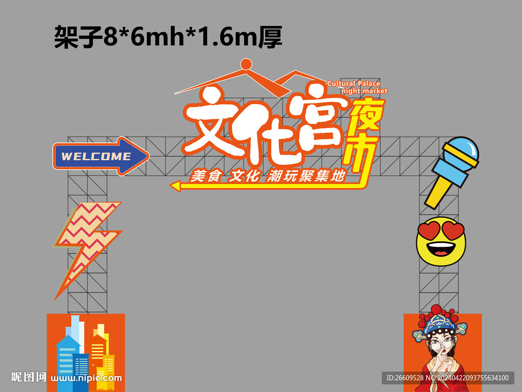 夜市门头
