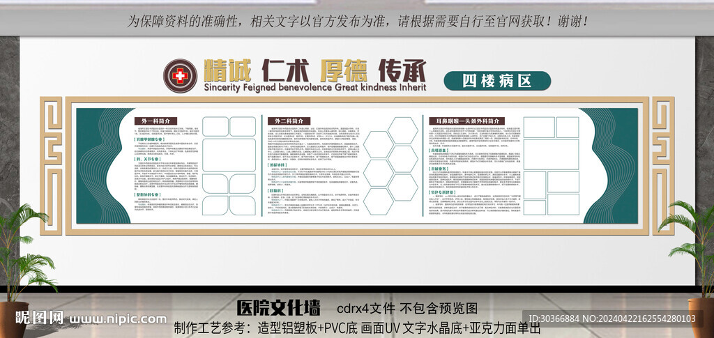 中西医结合医院文化墙