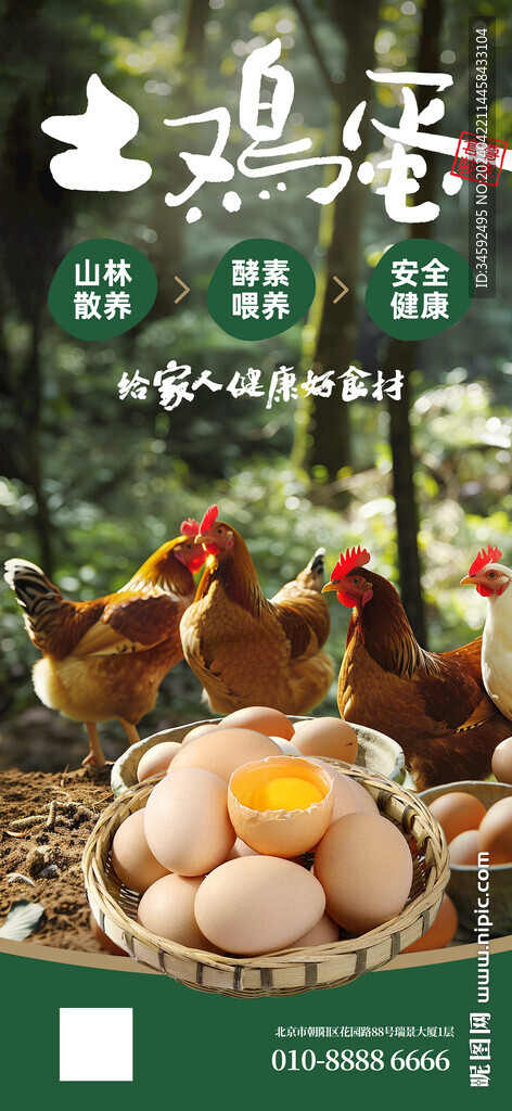 土鸡蛋海报