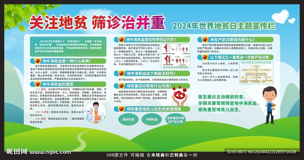 2024世界地贫日宣传栏