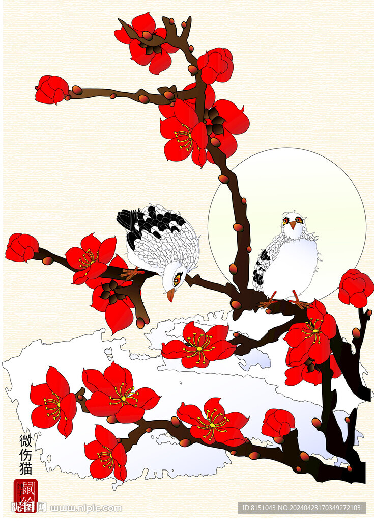 工笔花鸟