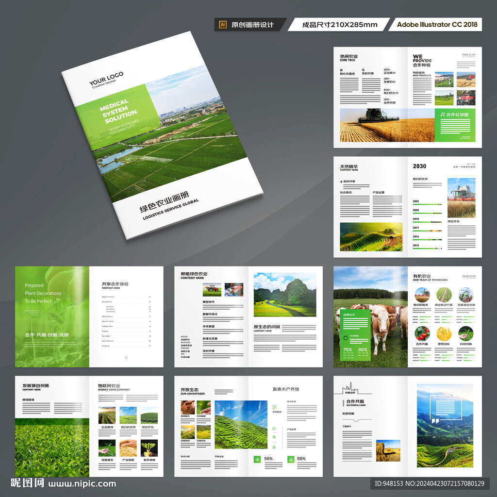 农业画册模板
