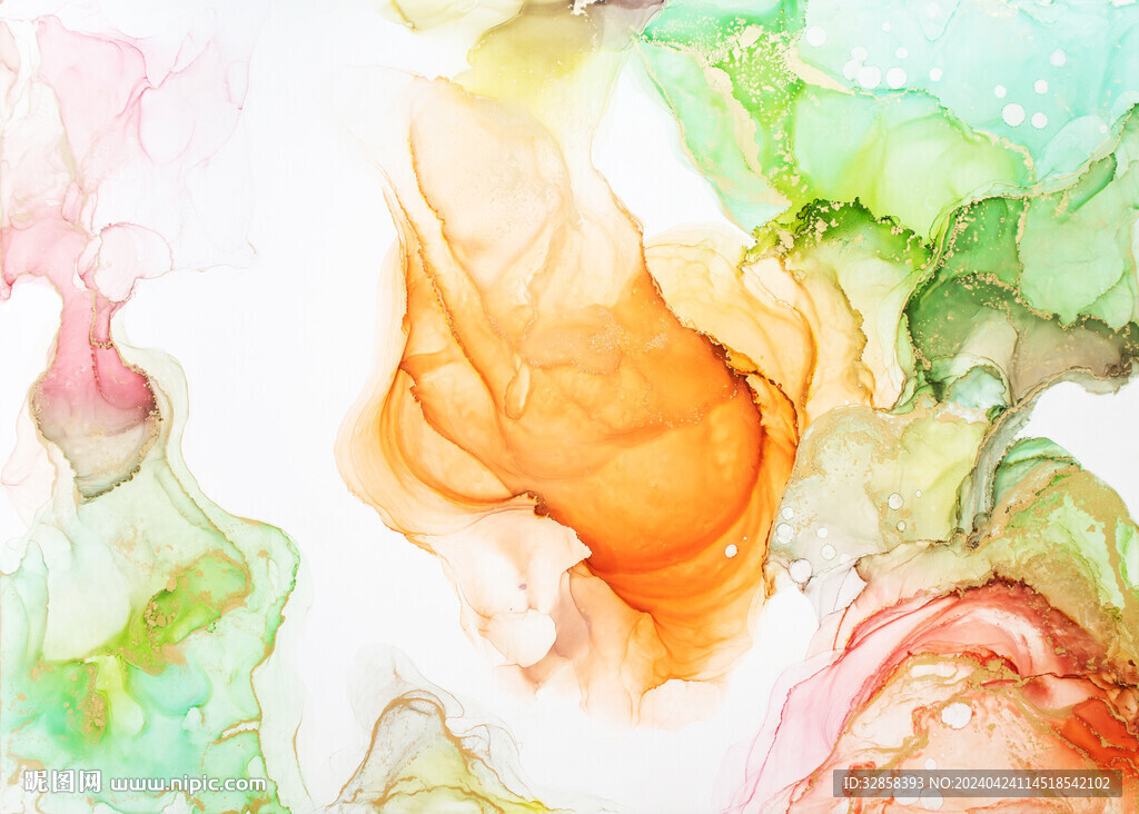 炫彩水彩水墨装饰画背景