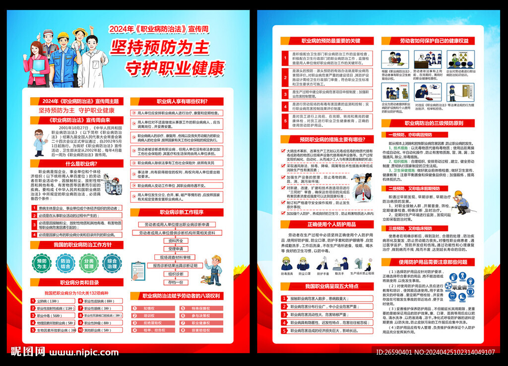 职业病宣传周宣传单