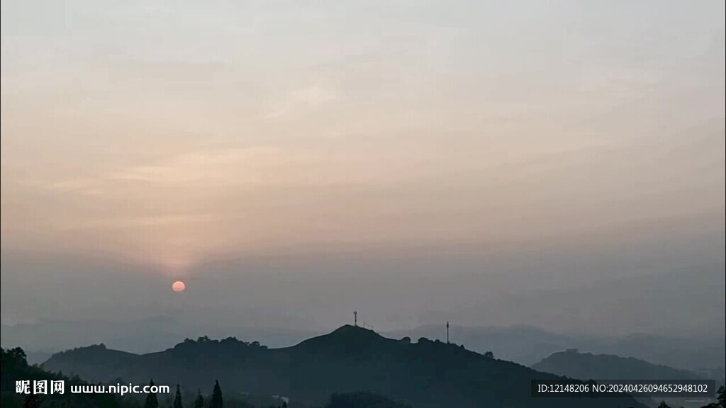 莫干山日出日落