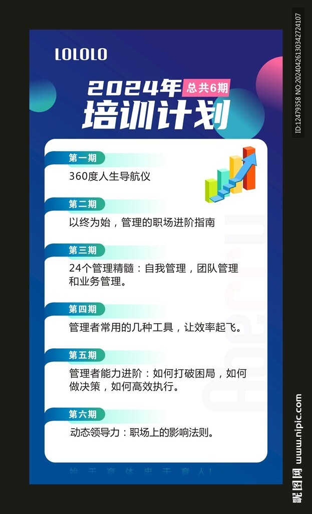 培训计划项目安排海报