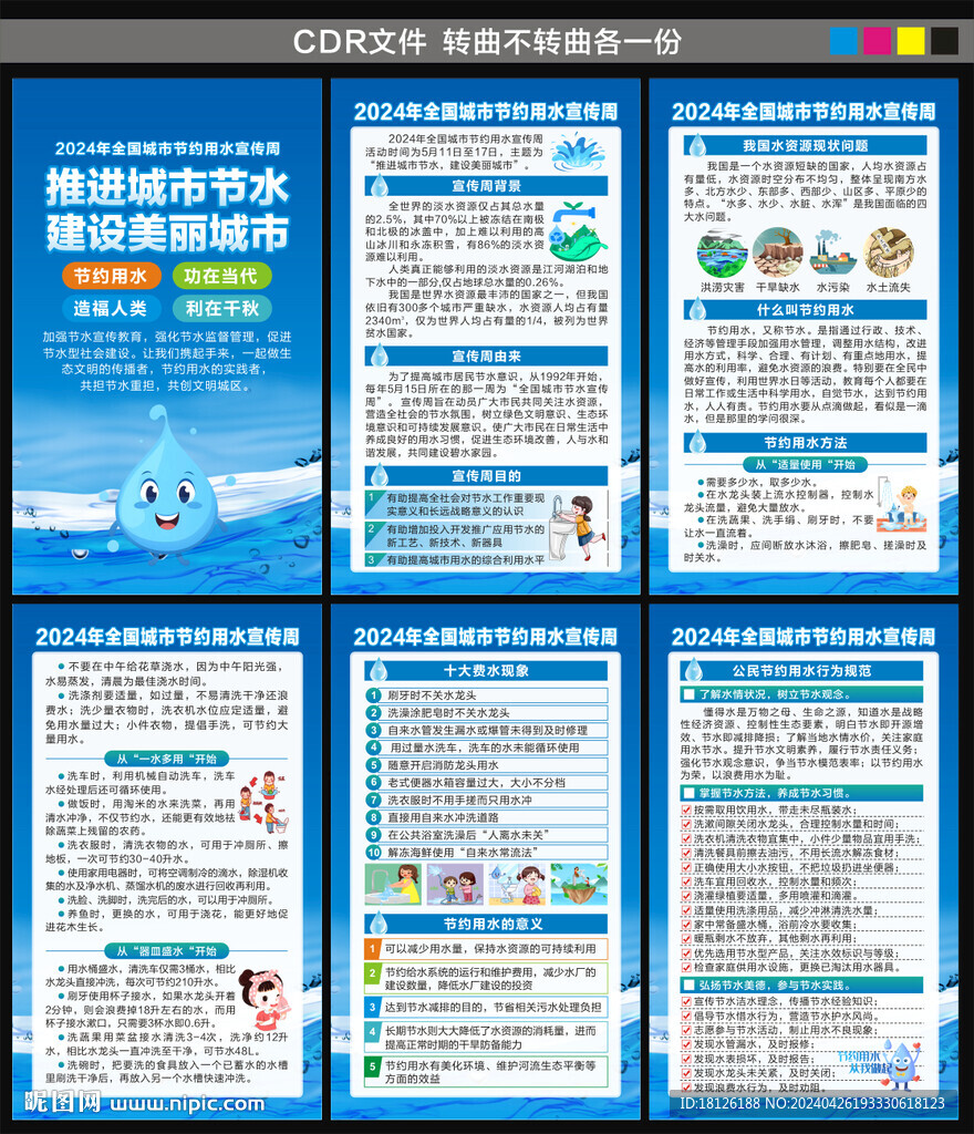 2024全国城市节水宣传周海报