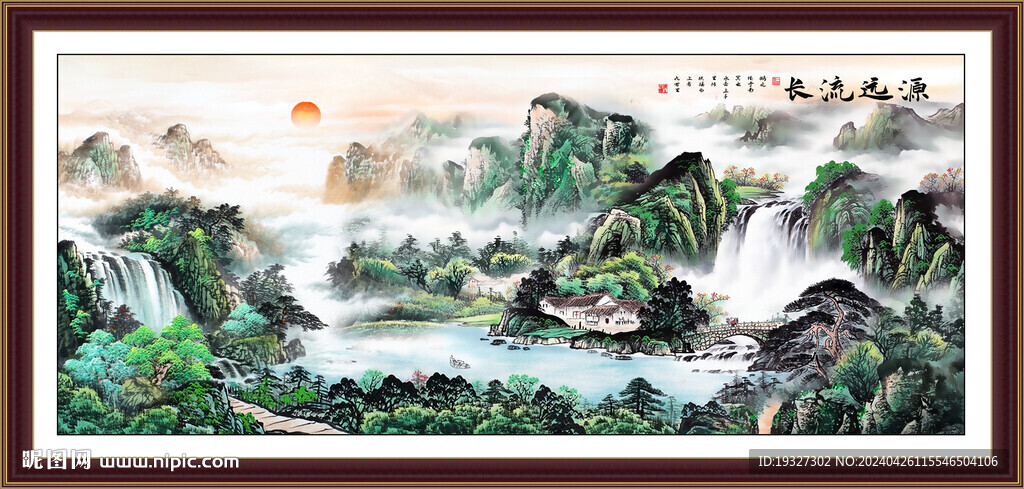 室内山水画 