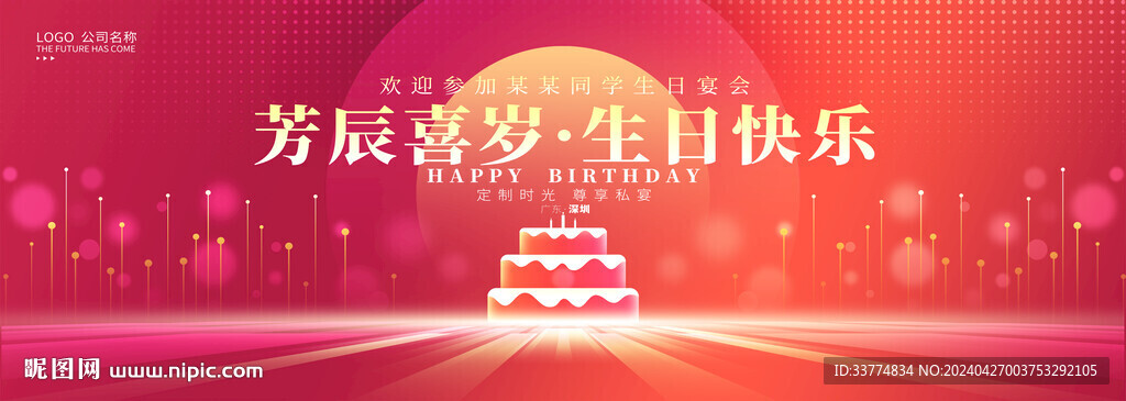 生日聚会海报展板