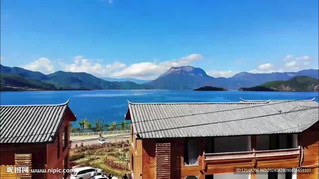云南大理泸沽湖实拍