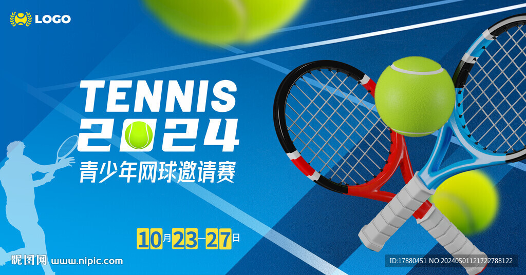 网球赛海报