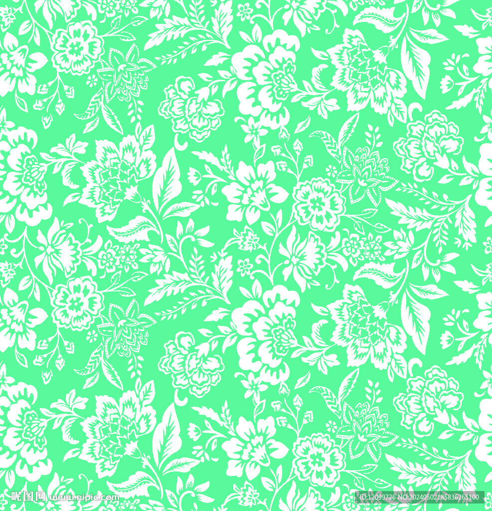 小碎花数码印花