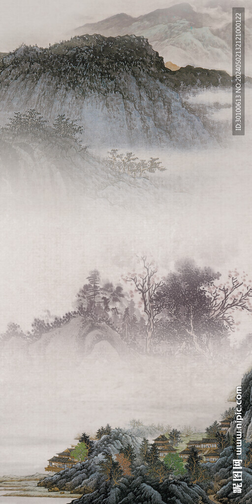 简约 新传山水玄关 TiF分层
