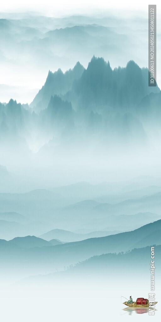 中式 最新山水玄关 TiF分层
